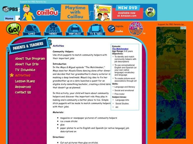 Community Helpers Lesson Plan