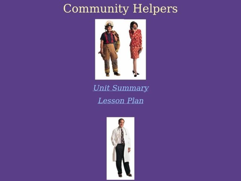 Community Helpers Lesson Plan