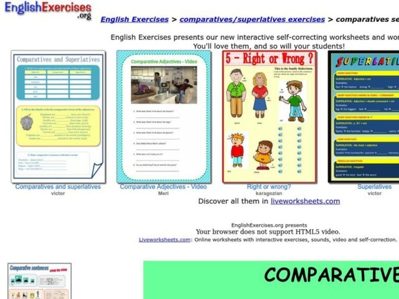 Comparatives Interactive
