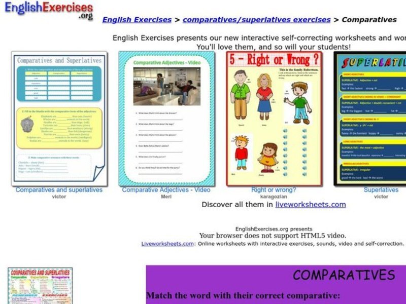 Comparatives Interactive