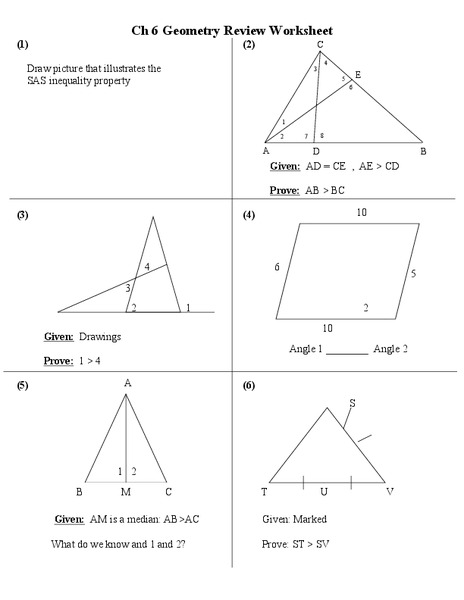 Properties of Geometry Worksheet