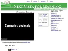 Comparing Decimals Instructional Video