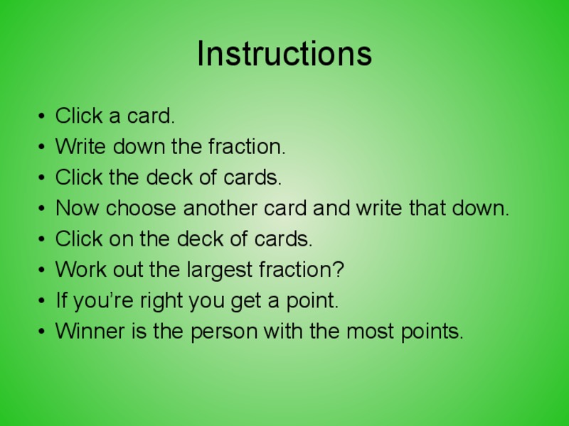 Comparing Fractions PPT