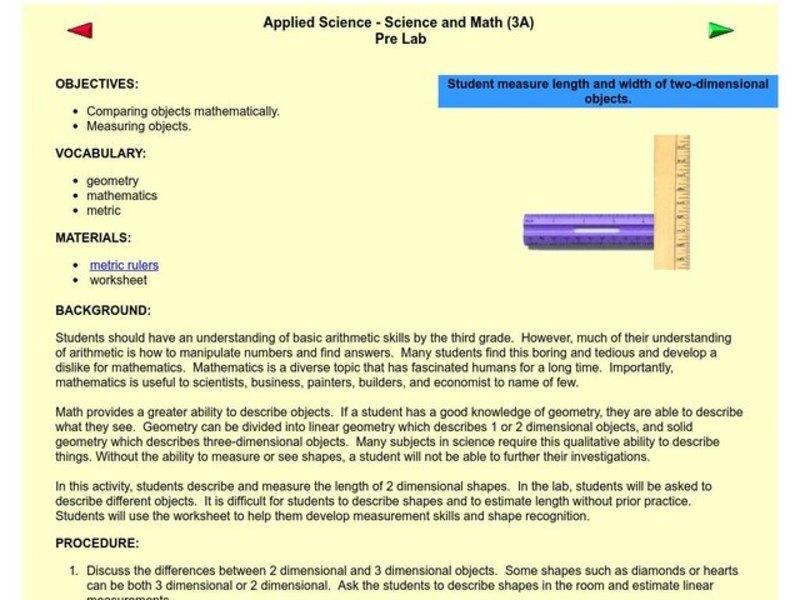 Comparing Measurements Lesson Plan