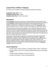 Lesson Plan: A Writer’s Odyssey Lesson Plan