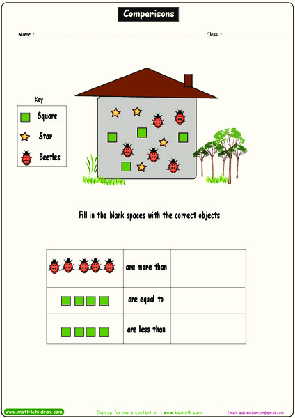 Comparisons Worksheet