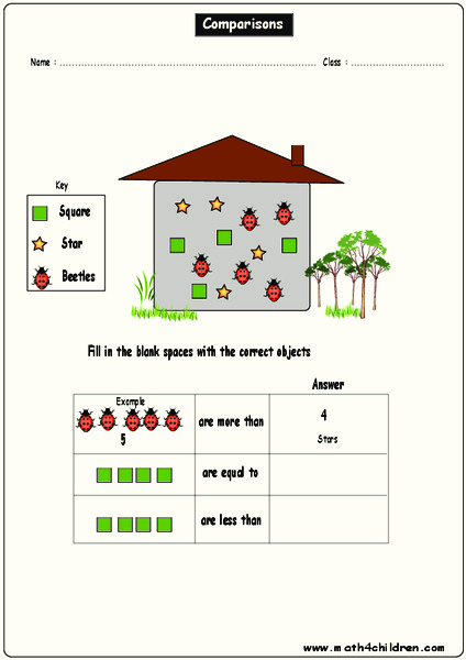 Comparisons Worksheet