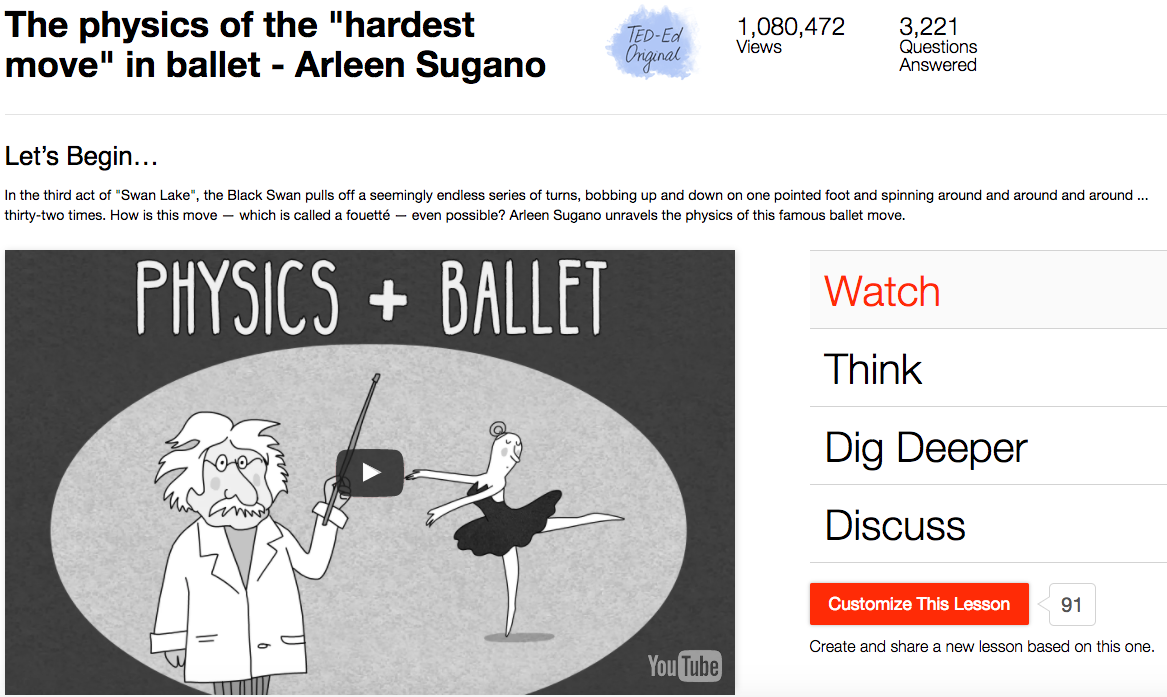 The Physics of the "Hardest Move" in Ballet Instructional Video