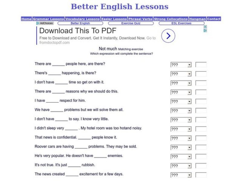 Complete the sentence Interactive