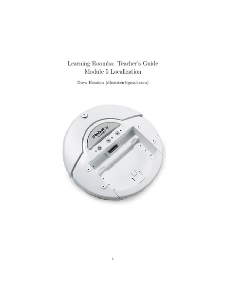 Learning Roomba Module 5: Localization Lesson Plan