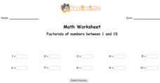 Factorials of Numbers Interactive