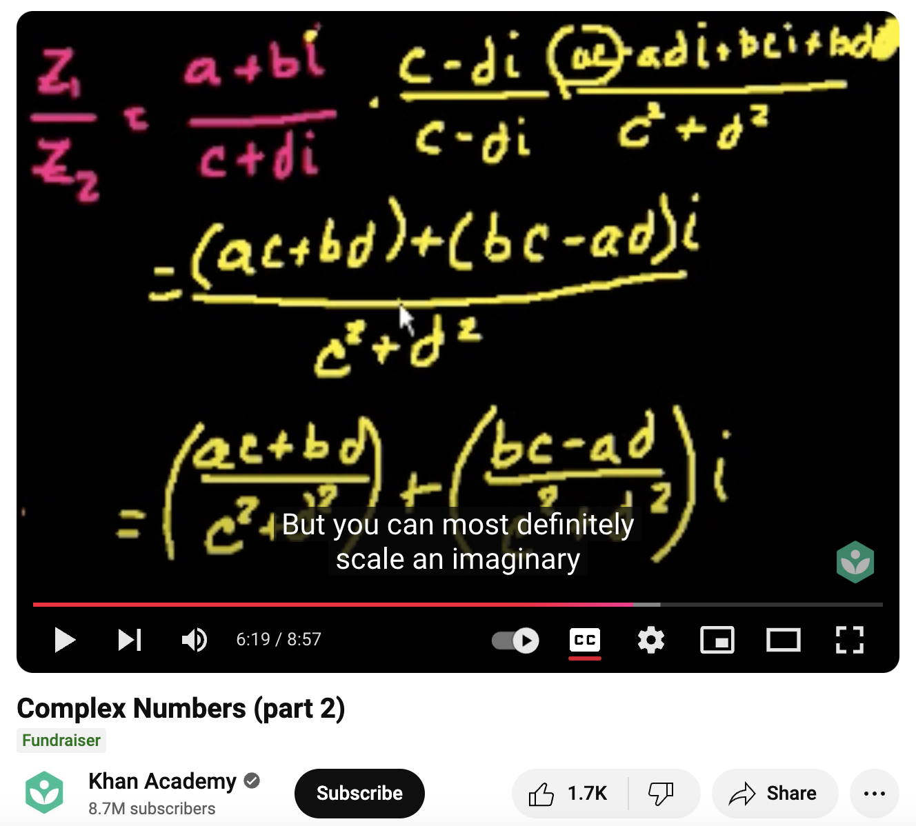 Complex Numbers (Part 2) Instructional Video