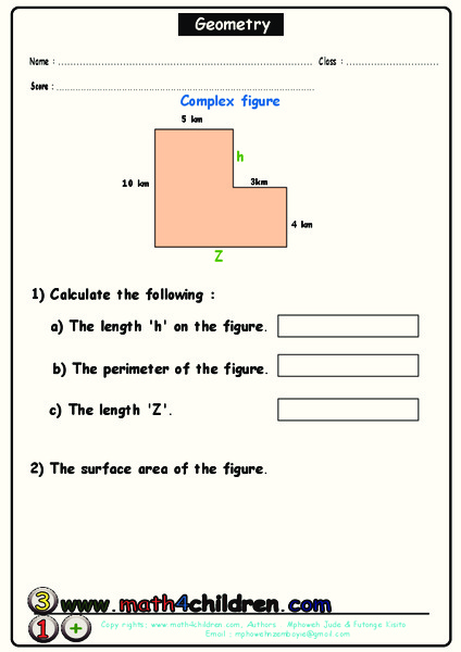 Complex Figures Worksheet