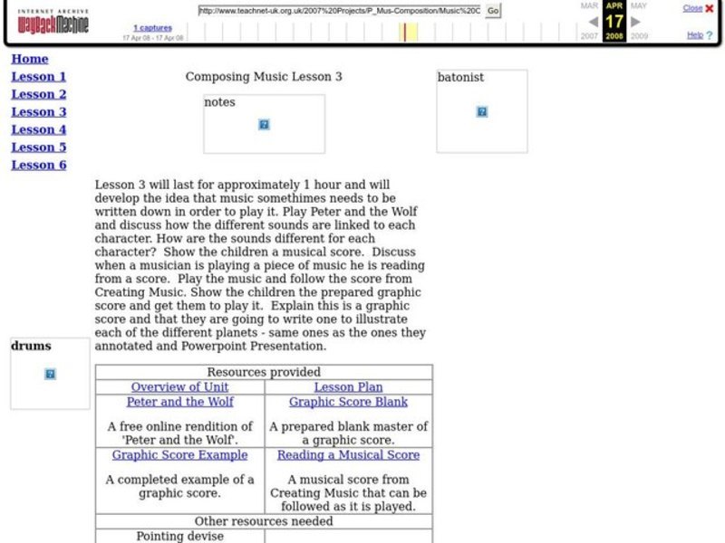 Composing Music Lesson Plan
