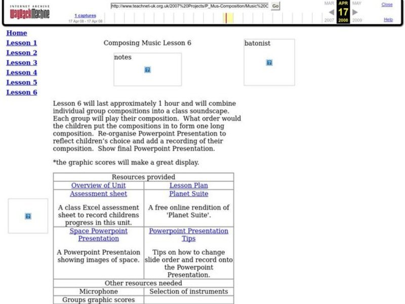Composing Music Lesson Plan