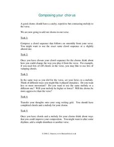 Composing Your Chorus Worksheet