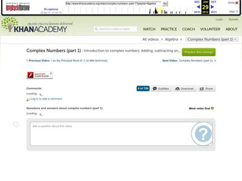 Complex Numbers (Part 1) Instructional Video