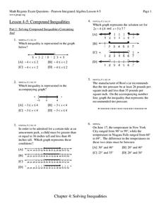 Compound Inequalities Worksheet