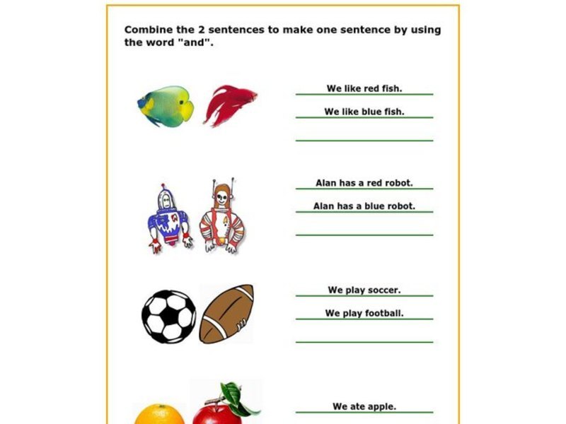 Compound Sentences Worksheet