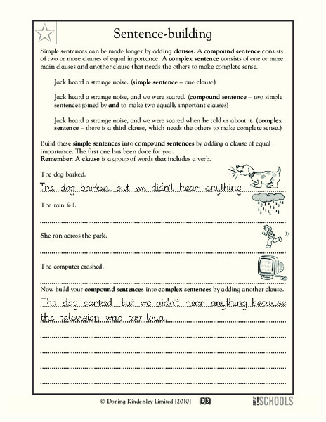 Compound Sentences Worksheet