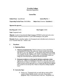 Compound Words Lesson Plan