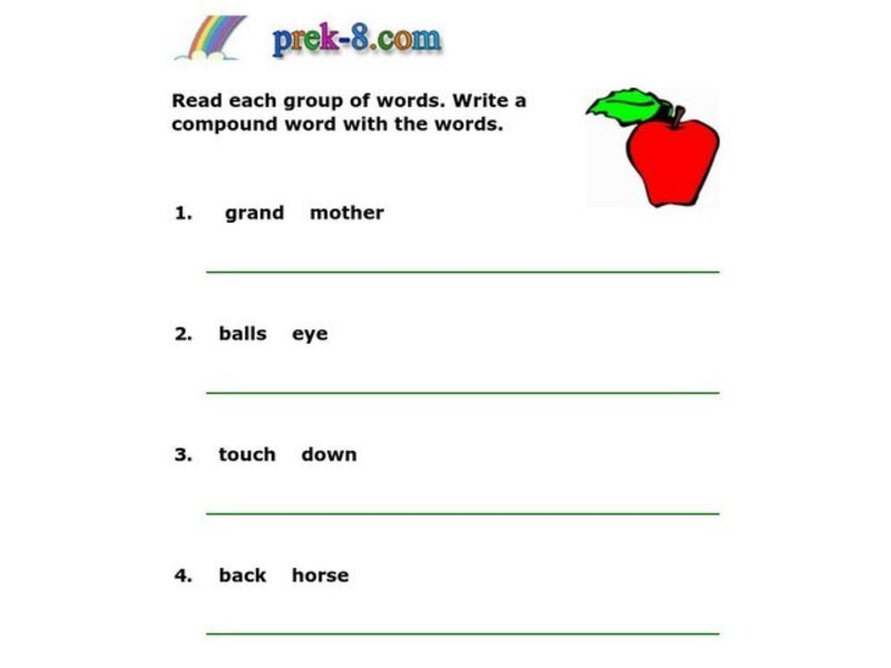 Compound Words Worksheet