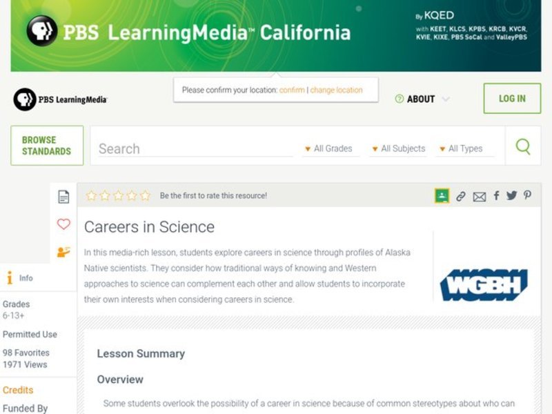 Careers in Science Lesson Plan