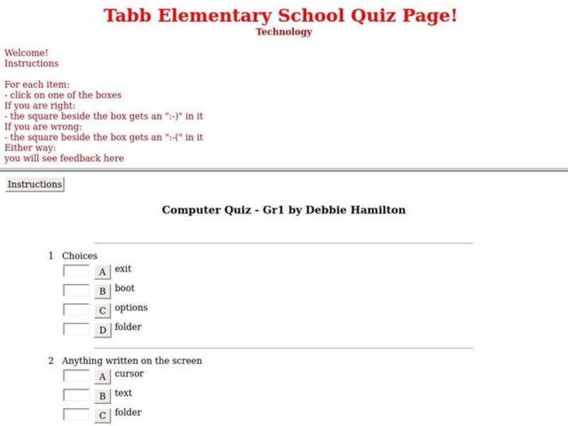 Computer Quiz Interactive