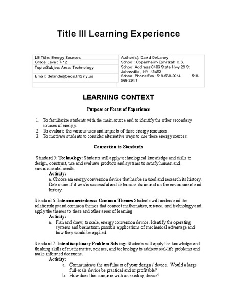 Computer Graphing Lesson Plan