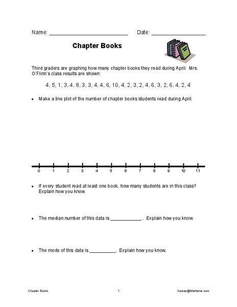 Chapter Books Worksheet