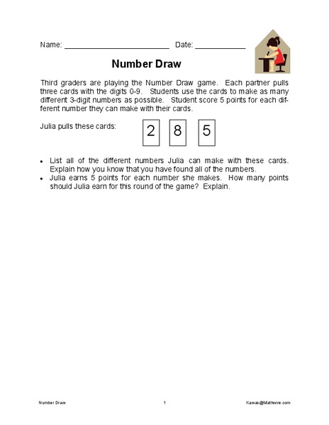 Number Draw Worksheet