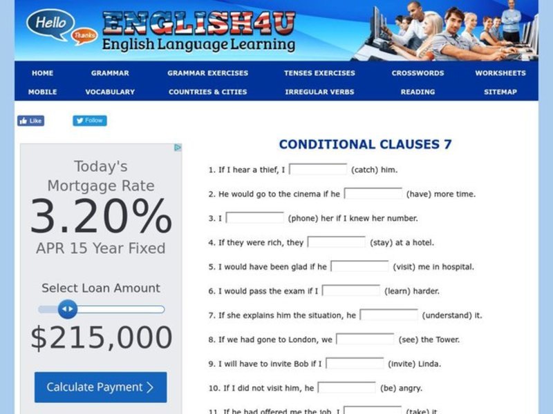 Conditional Clauses Worksheet