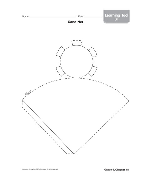 Cone Net Worksheet