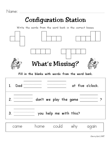 Configuration Station Worksheet