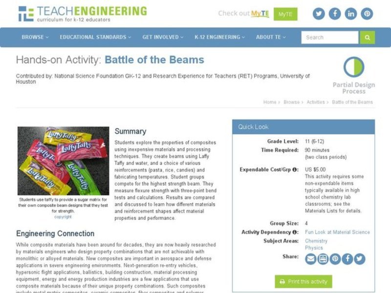 Battle of the Beams Activity