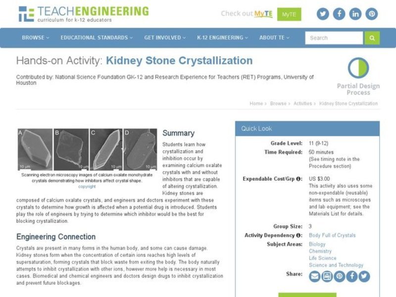 Kidney Stone Crystallization Activity