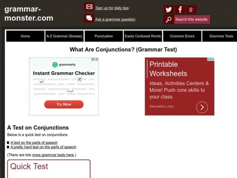 Conjunctions Interactive