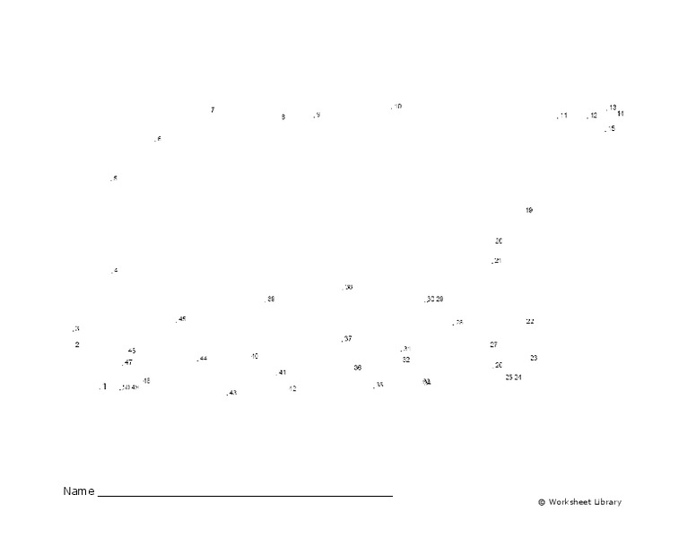 Connect the Dots Worksheet