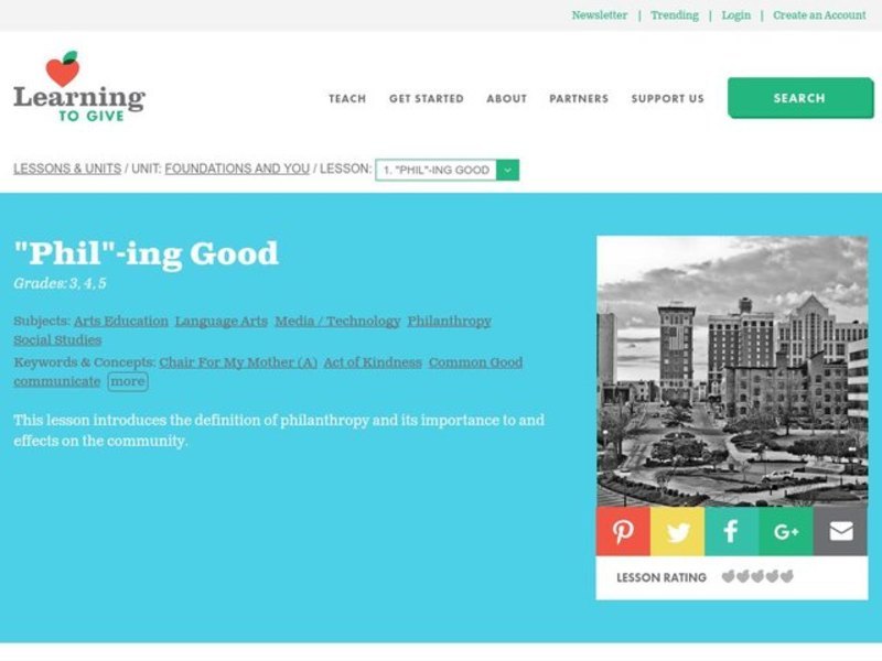 "Phil"-ing Good Lesson Plan