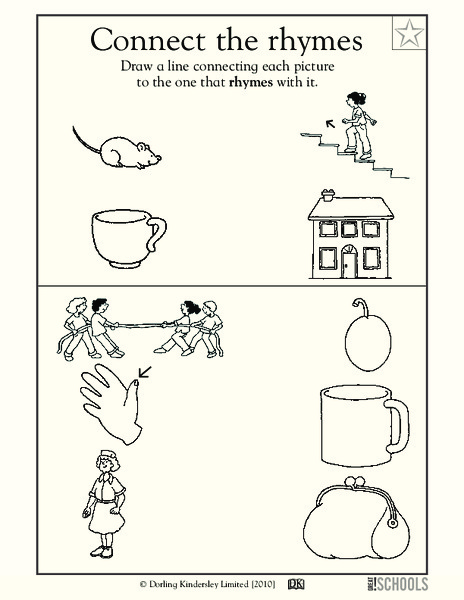 Connect the Rhymes Worksheet