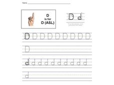 D is for D: The Letter D [ASL] Interactive