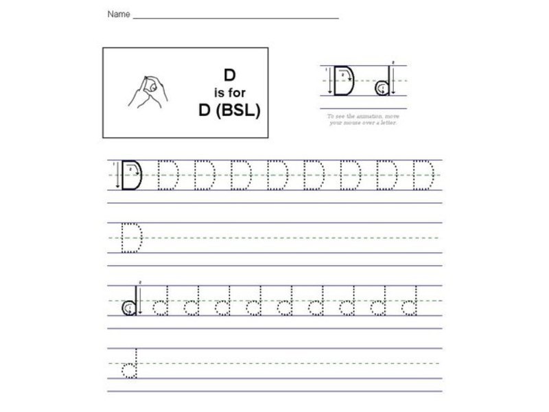 D is for D: The Letter D [BSL] Interactive