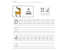 D is for Deer: The Letter D Interactive