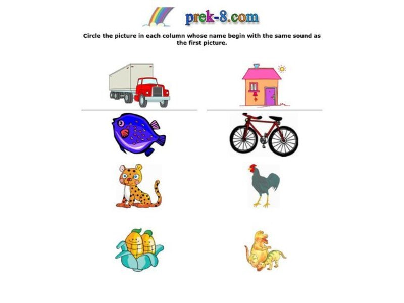 Consonant Sounds Worksheet