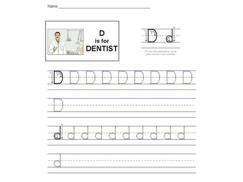 D is for Dentist: The Letter D Interactive