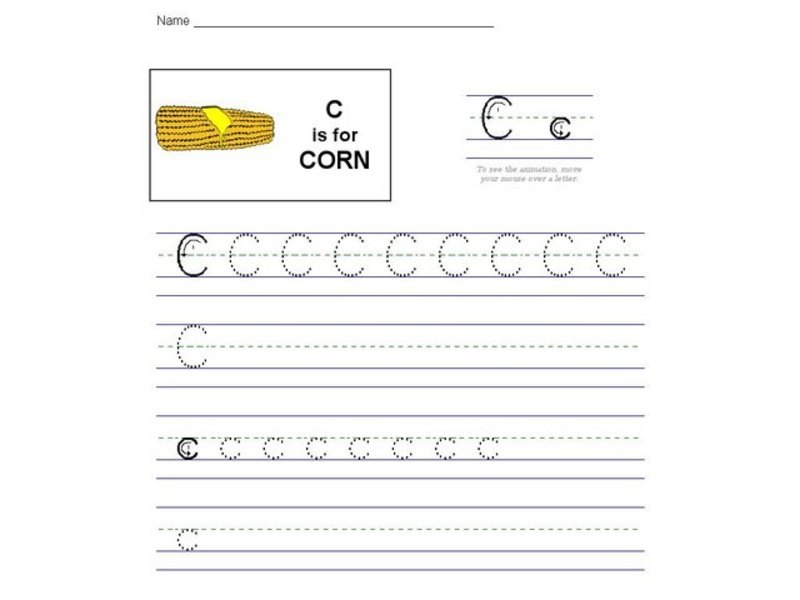 C is for Corn: The Letter C Interactive