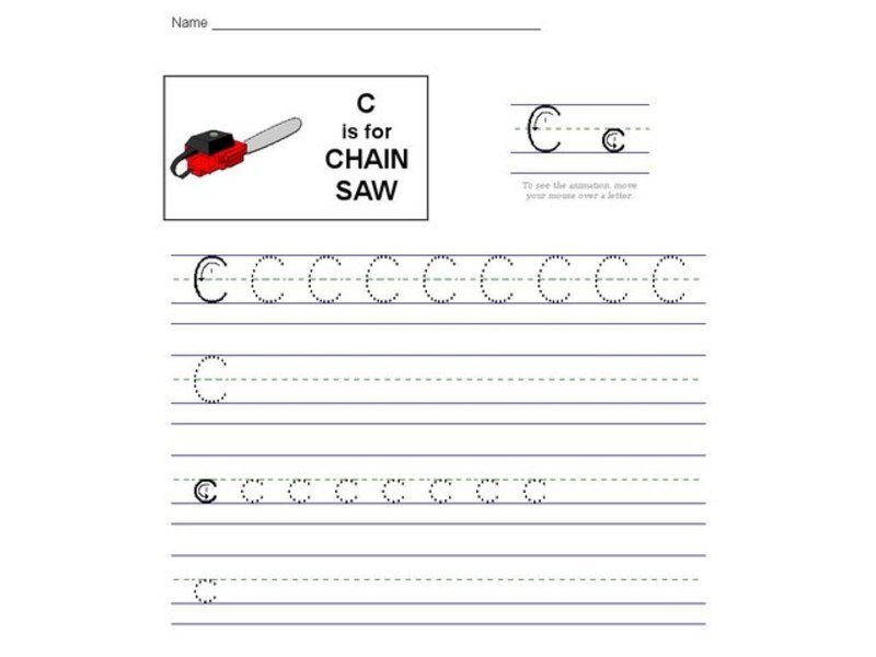 C is for Chain Saw: The Letter C Interactive