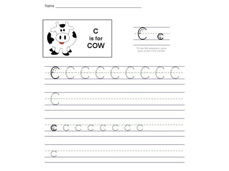 C is for Cow: The Letter C Interactive