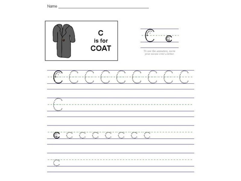 C is for Coat: The Letter C Interactive
