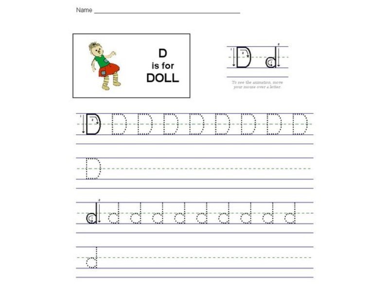D is for Doll: The Letter D Interactive